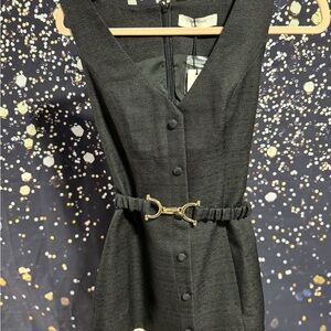 Commense Black Mini Dress with Gold Accent Size XS NWT